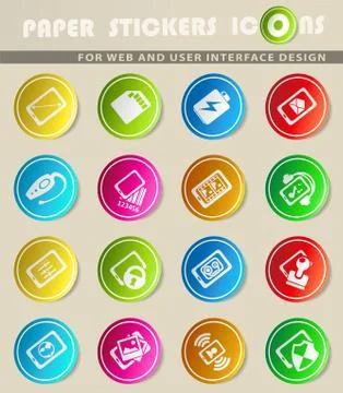 Smartphone, specifications and functions Stock Illustration