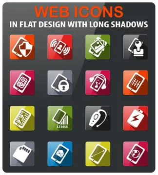 Smartphone, specifications and functions Illustrazione stock