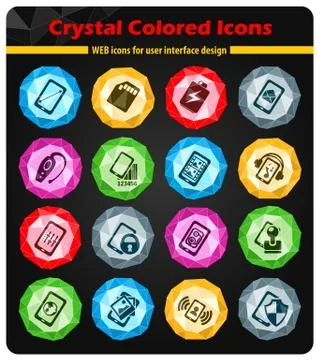 Smartphone, specifications and functions Stock Illustration