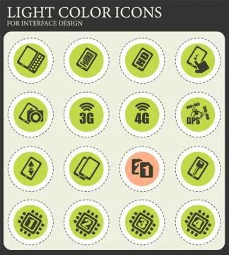 Smartphone, specifications and functions Stock Illustration