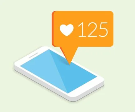 Smartphone with speech bubble Stock Illustration