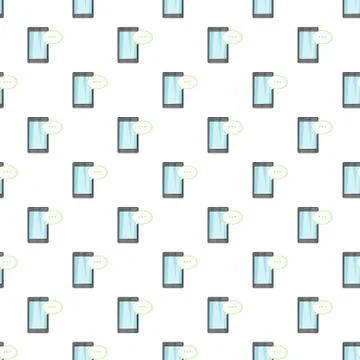 Smartphone with speech bubble pattern 스톡 일러스트