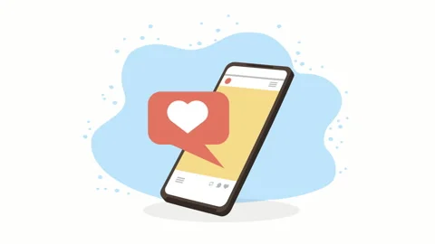 Smartphone with speech bubble tech Stock Footage 229946651