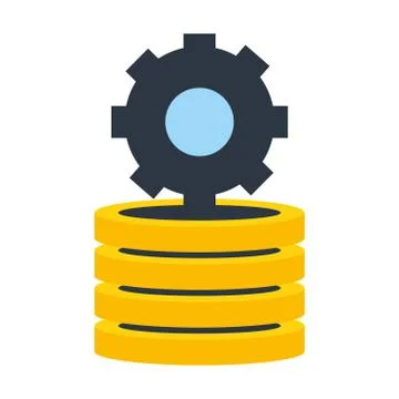 Smartphone stack bitcoins cryptocurrency fintech Stock Illustration