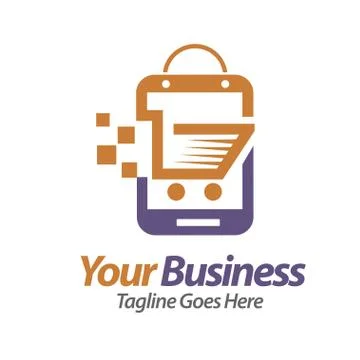 Smartphone store logo vector. Stock Illustration