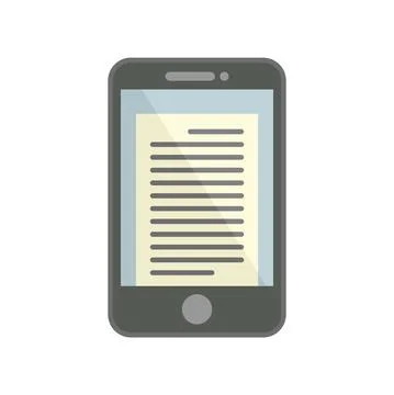 Smartphone summary icon flat isolated vector イラスト素材