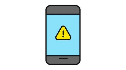 Smartphone system alert icon Иллюстрация