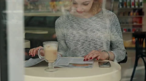 Smartphone on a table during break at office Stock-Footage 61832882