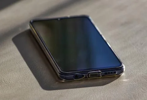 Smartphone on the table Foto stock