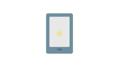A smartphone with a target image on the screen, representing precision or o.. Stock Footage 333102640