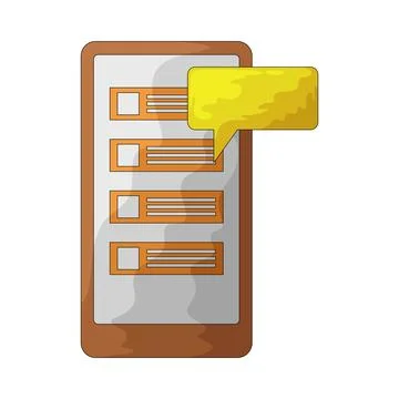 Smartphone task illustration Stock Illustration