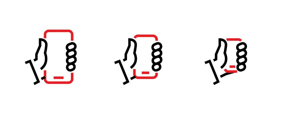 Smartphone Tech Specs icons. Vector Editable Line icons set on white background Stock Illustration