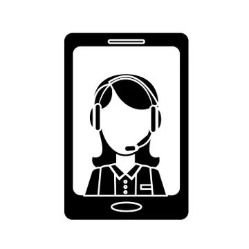 Smartphone technical services icon image Stock Illustration