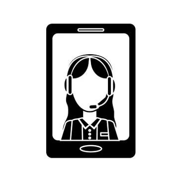 Smartphone technical services icon image Stock Illustration