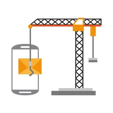 Smartphone technical support technology vector illustration Illustrazione stock