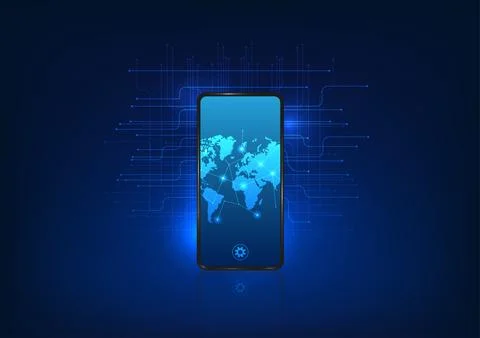 Smartphone technology combined with GPS technology It is a device used for .. 스톡 일러스트