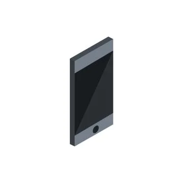 Smartphone technology hardware device computer isometric Stock Illustration