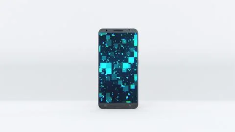 Smartphone with technology screen Stockillustratie