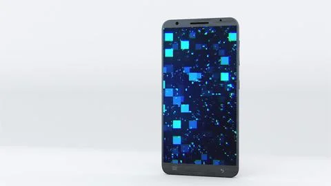 Smartphone with technology screen Stockillustratie