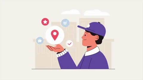 Smartphone Text Messaging and Mobile Productivity Task Management Animation Vídeo Stock 339320627