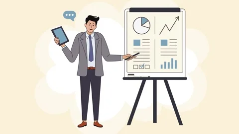 Smartphone Text Messaging and Mobile Productivity Task Management Animation Vídeo Stock 339321140