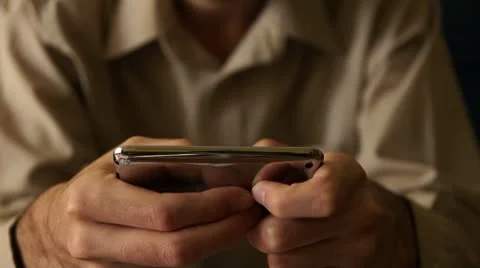 Smartphone Texting Stock Footage 10597945