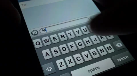 Smartphone TextingTyping Message - My Sweet! Stock Footage 36099981