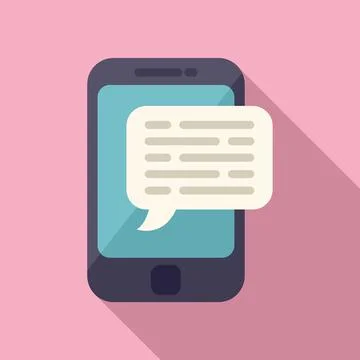 Smartphone time management icon flat vector. Business clock Stock Illustration