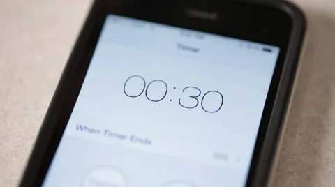 Smartphone Timer Stock Footage 45623271