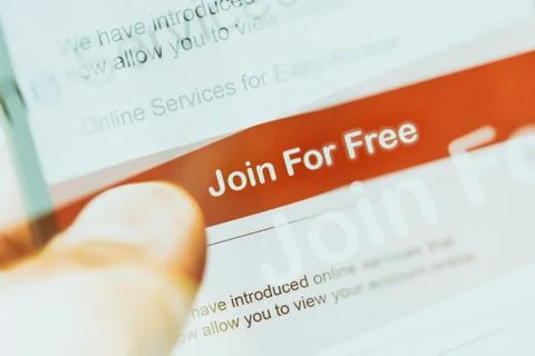 Smartphone touch screen with red button Stock Photos