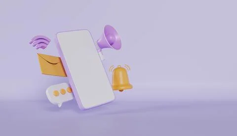 Smartphone Trend Social Media Platform, online social communication application Stock Illustration