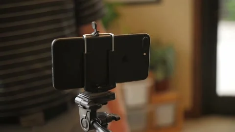 Smartphone on the tripod Stock-Footage 145222023
