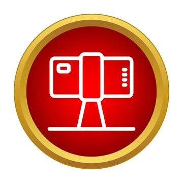 Smartphone on tripod recording video for vlogging live streaming Stock Illustration
