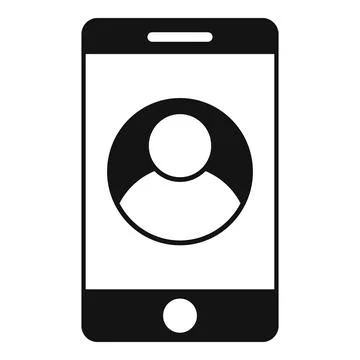Smartphone trust icon simple vector. Social business Stock Illustration