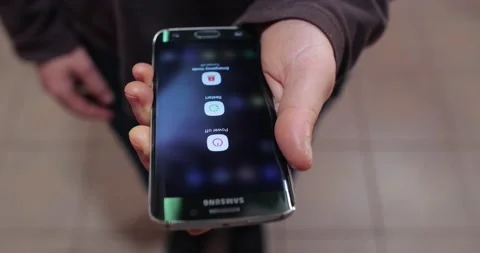 Smartphone Turning Off Stock Footage 154716967