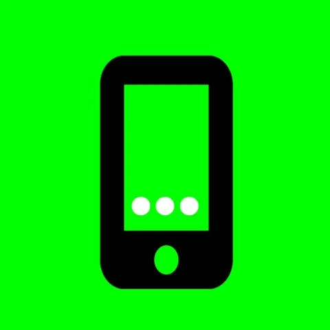 Smartphone Typing Indicator Animation on Green Screen 動画素材 342121866