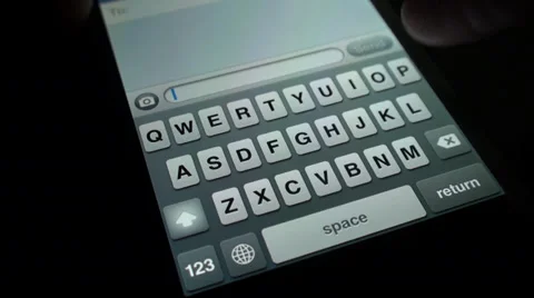 Smartphone Typing Message - Please accept my deepest apologies Stock Footage 36099540