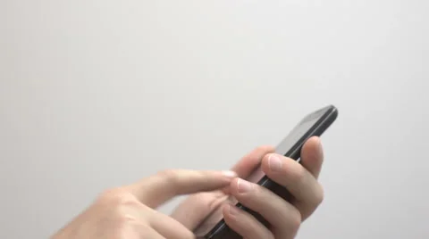 Smartphone Typing &amp; Scrolling Stock Footage 43343291