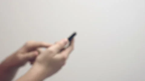 Smartphone Typing &amp; Scrolling Stock Footage 43343456