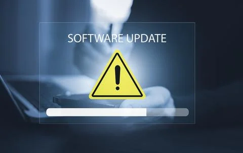 Smartphone with Update Software Computer Program Upgrade Business Technology  Stock Photos