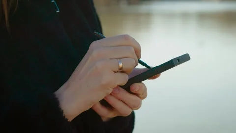Smartphone usage increasing productivity in modern mobile workflow. Digital Stock Footage 329786768