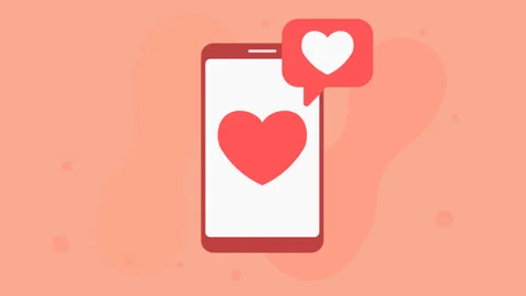 Smartphone valentine 動画素材 323676567