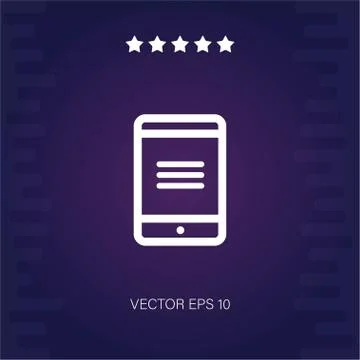 Smartphone vector icon Stock Illustration