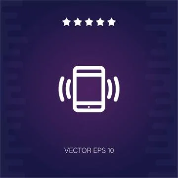 Smartphone vector icon Stock Illustration
