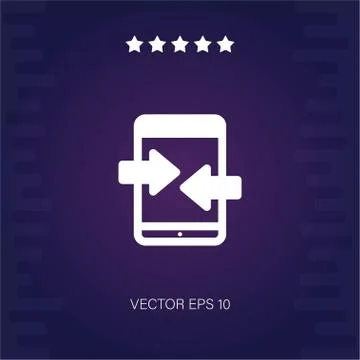 Smartphone vector icon Stock Illustration