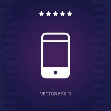 Smartphone vector icon Stock Illustration