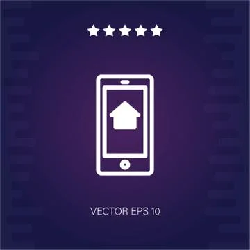 Smartphone vector icon Stock Illustration