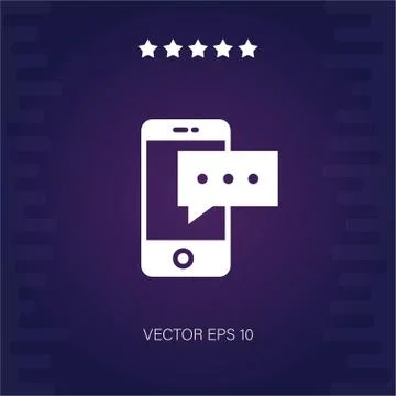 Smartphone vector icon Stock Illustration
