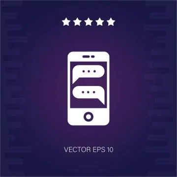 Smartphone vector icon Stock Illustration