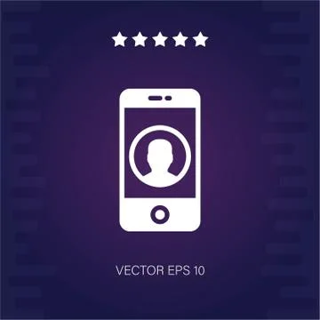 Smartphone vector icon Stock Illustration